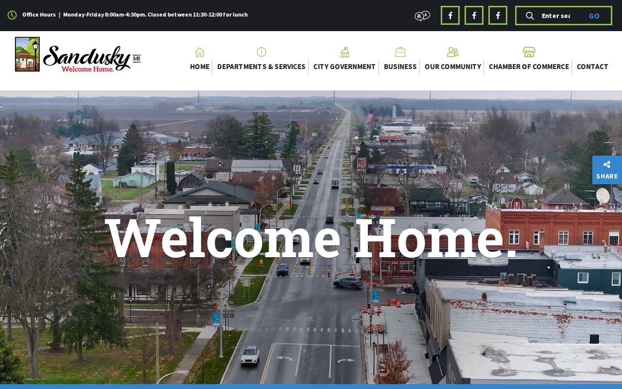 Sandusky City Hall contact and hours page for city records that support Sandusky warrant records checks